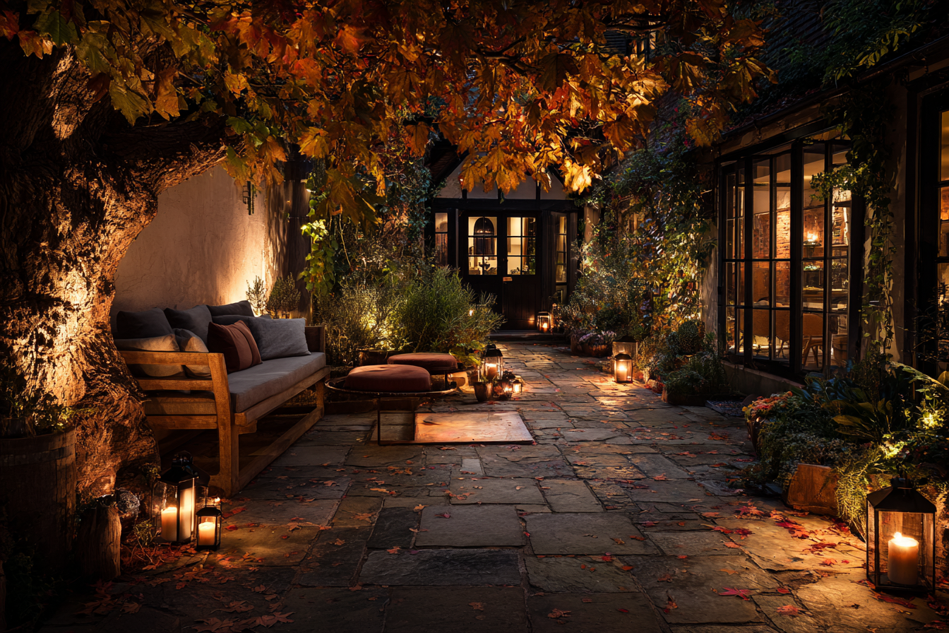 Outdoor Lighting Ideas to Make Autumn Nights Magical - Limited Abode
