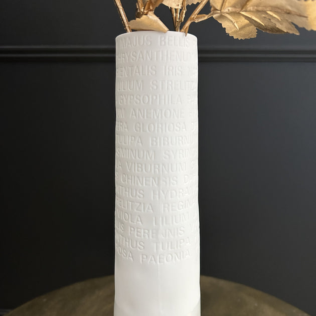 Flower Names Vase Limited Abode