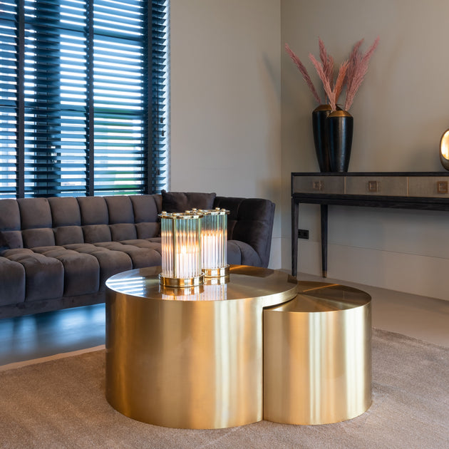 Gold Coffee Tables (Set of 2) Limited Abode