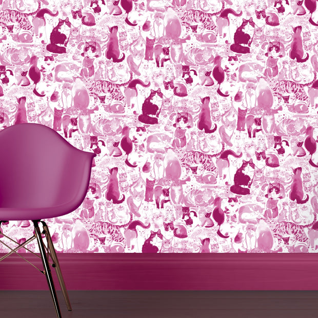 Pink Cats Wallpaper