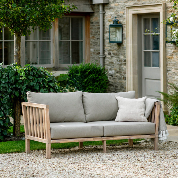 2 Seater Wooden Garden Sofa
