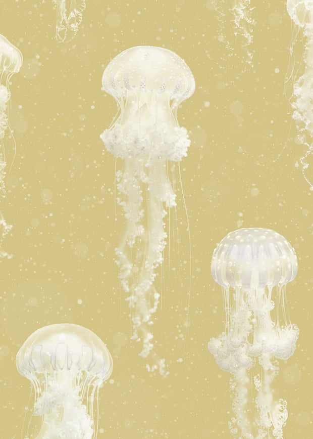 Beach Jellyfish Wallpaper
