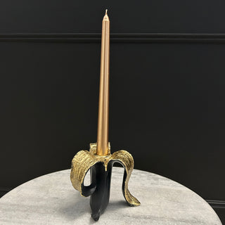 Black Banana Candle Holder