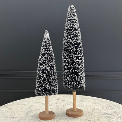 Black Christmas Trees (Set of 2)