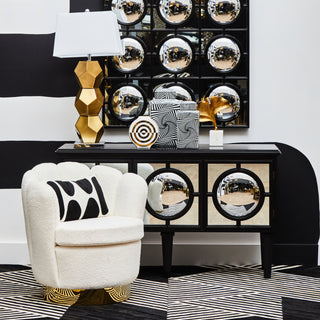 Black Mirrored Sideboard