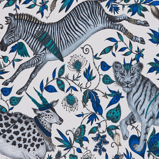 Blue Animal Print Wallpaper - Limited Abode