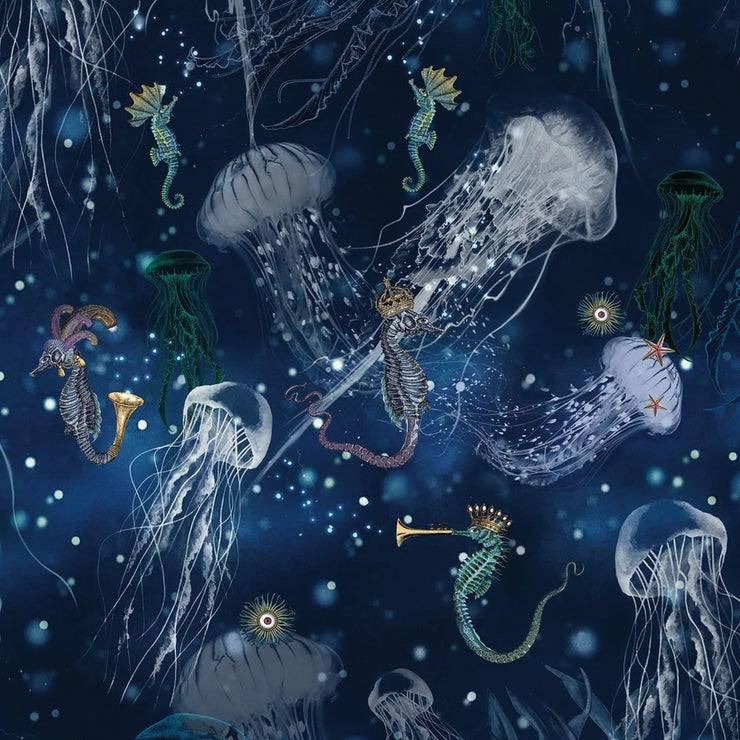 Blue Jellyfish Wallpaper