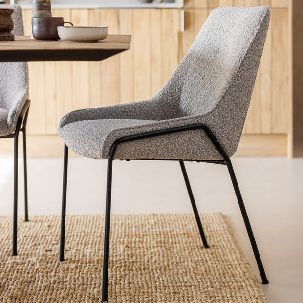 Boucle Dining Chairs (Set of 2)