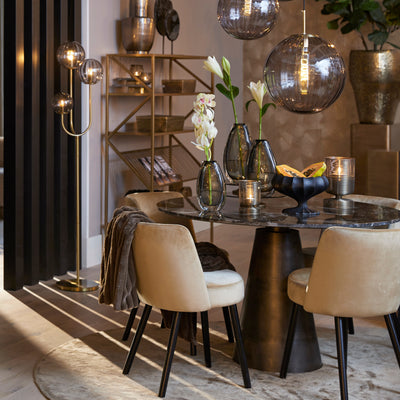 Brown Marble Dining Table