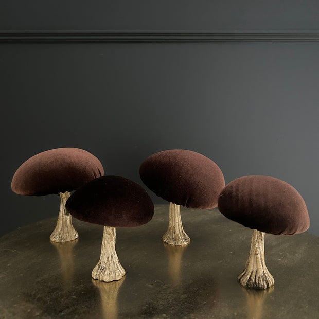 Brown Mushroom Ornaments (Set of 2)