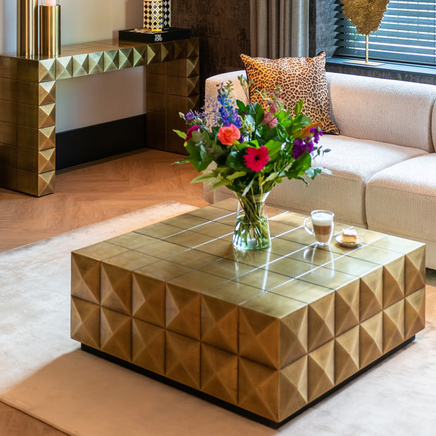 Brushed Gold Coffee Table