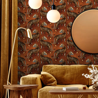 Copper Tiger Wallpaper - REUSE DAWN - Limited Abode