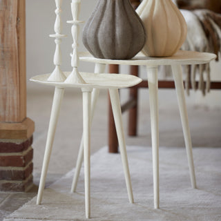 Cream Side Table