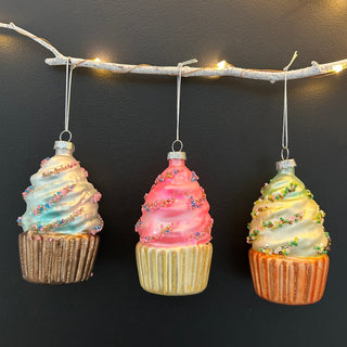 Cupcake Baubles (Set of 3) - Limited Abode