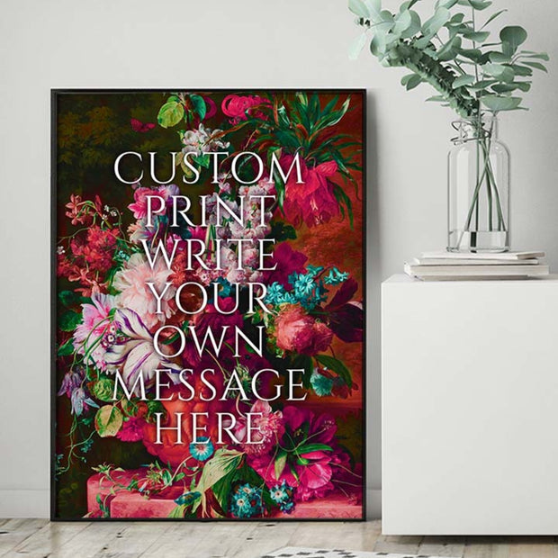Custom Floral Art Print