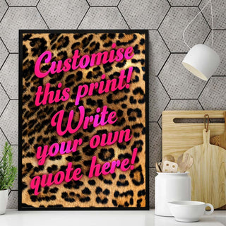 Custom Leopard Art Print