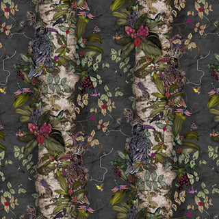 Dark Bird Print Wallpaper - Limited Abode