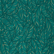 Emerald Leaves Wallpaper