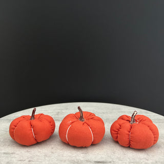 Fabric Pumpkins (Set of 3)