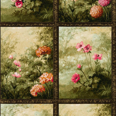 Floral Panel Wallpaper