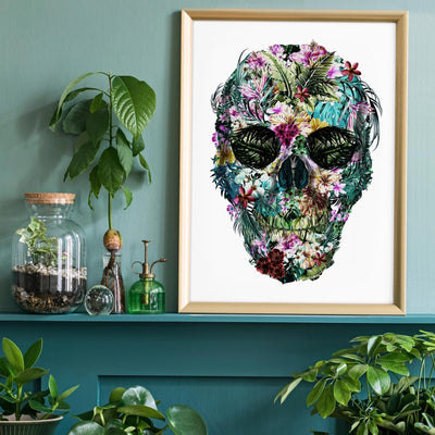 Floral Skull Art