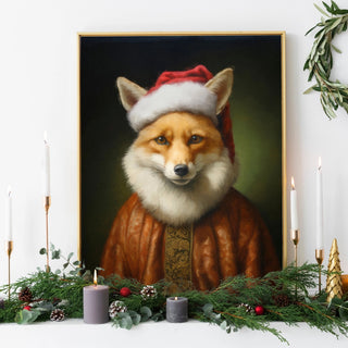 Fox Christmas Print