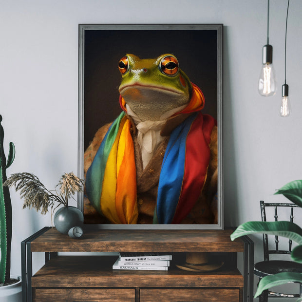 Frog Portrait Art