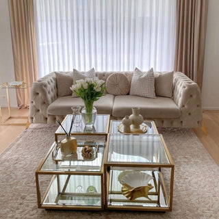 Gold Coffee Tables (Set of 4)