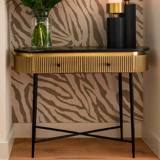 Gold Hallway Table - Limited Abode