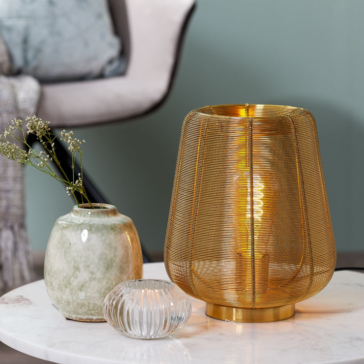 Gold Wire Table Lamp