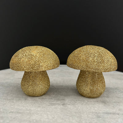 Golden Mushrooms (Set of 2)