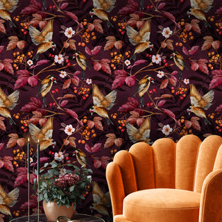 Aubergine Wallpaper - REUSE DAWN - Limited Abode