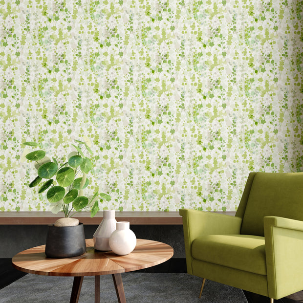 Green Blooms Wallpaper