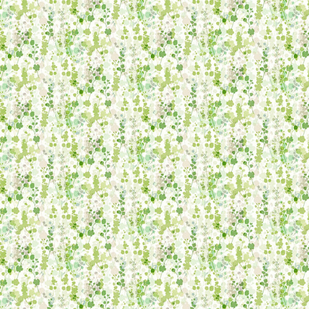 Green Blooms Wallpaper