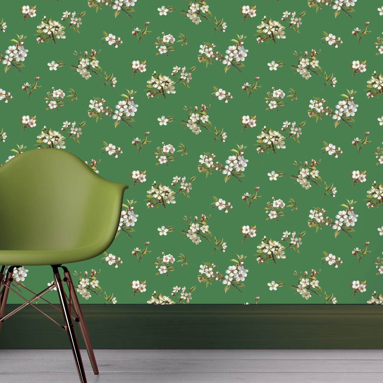 ForUHome Green Wallpaper,20.86 in X 236.22Vintage Vietnam | Ubuy