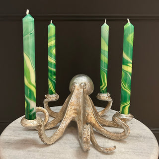 Green Candles (Set of 3) - Limited Abode