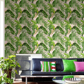 Green Palm Leaves Wallpaper