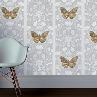 Grey Butterfly Wallpaper - Limited Abode