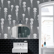 Grey Jellyfish Wallpaper
