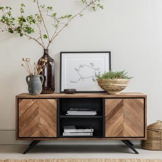 Herringbone TV Stand