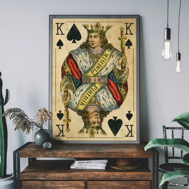 King Playing Card Print