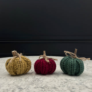 Knitted Pumpkins (Set of 3)