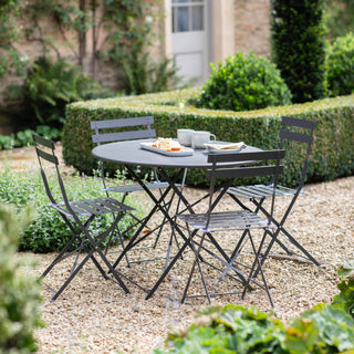 Large Black Garden Bistro Set