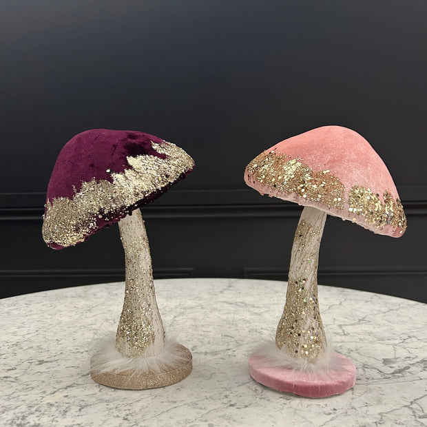 Large Decorative Mushrooms (Set of 2)