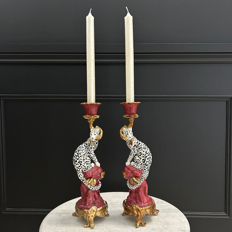 Leopard Candle Holders (Set of 2)