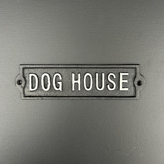 Metal Dog House Sign