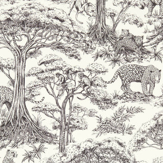 Monochrome Safari Wallpaper - Limited Abode