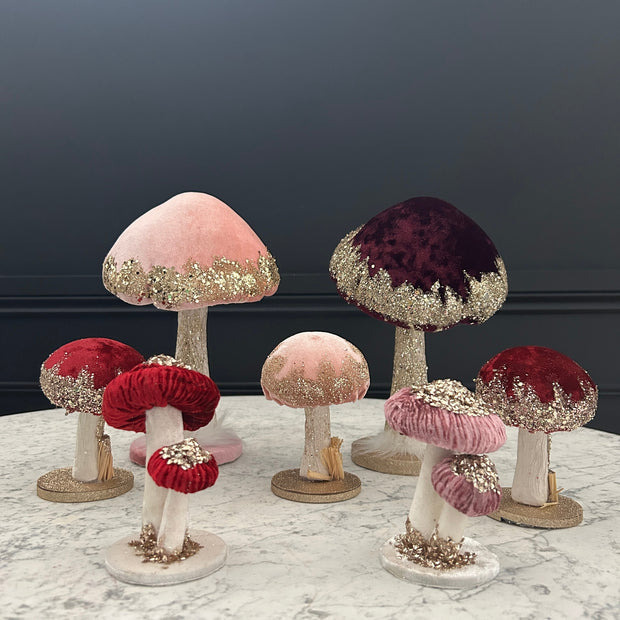 Decorative Mushroom Clusters (Set of 2)