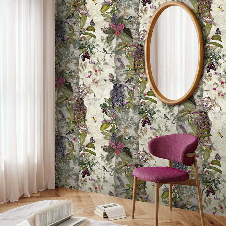 Natural Bird Print Wallpaper - Limited Abode