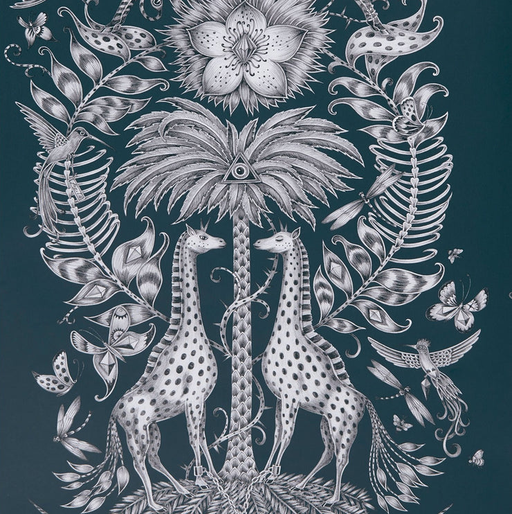 Navy Safari Wallpaper Limited Abode